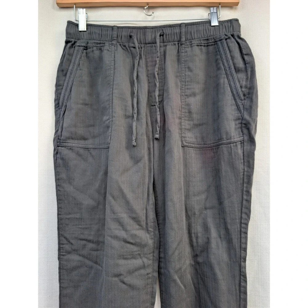 Old Navy Utility Pants Womens M Panthers Charcoal Cotton Normcore Lagenlook